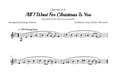 All I Want For Christmas Is You (arr. Rodrigo Faleiros)