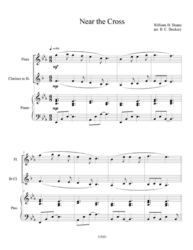 Near the Cross (Flute and Clarinet Duet with Piano Accompaniment) (arr. B. C. Dockery)