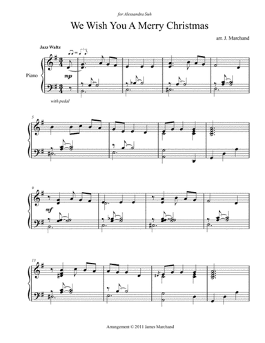 We Wish You a Merry Christmas (arr. James Marchand)