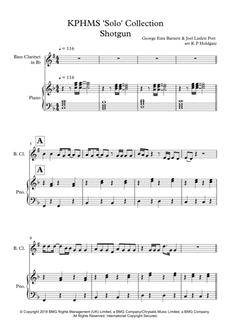 Shotgun (arr. Kevin P Holdgate)