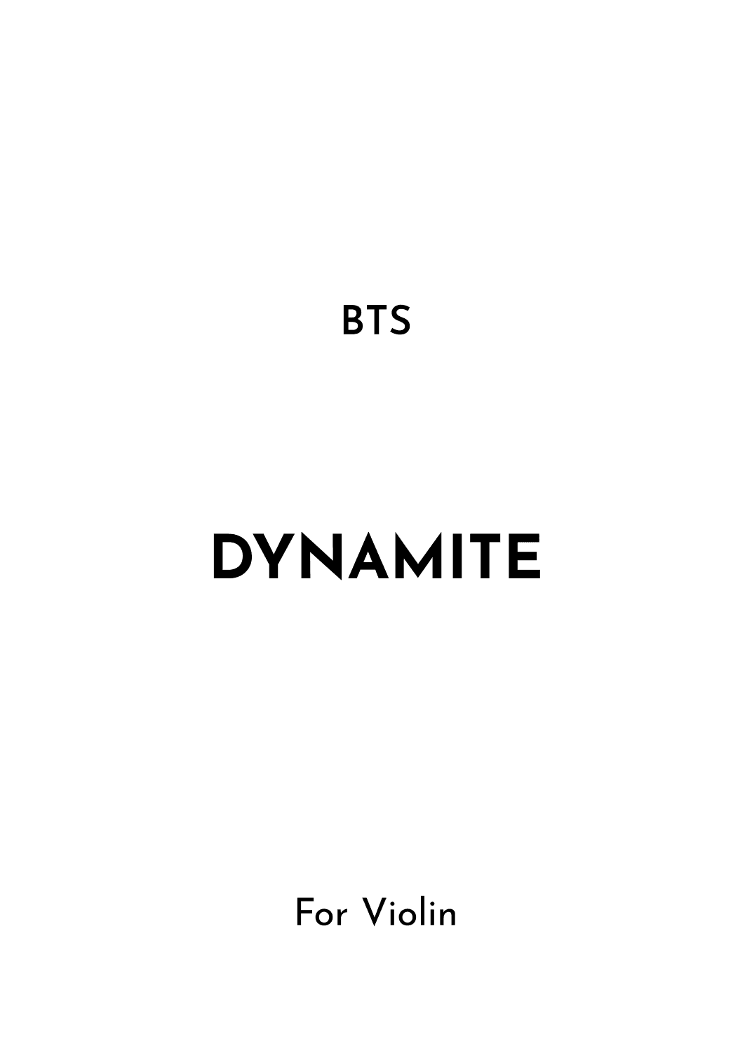 Dynamite (arr. Jireh J.)