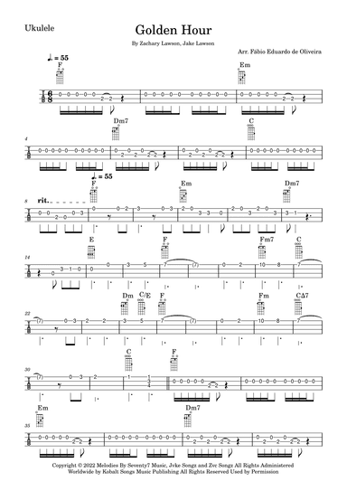 Golden Hour (arr. Fabio Eduardo de Oliveira)