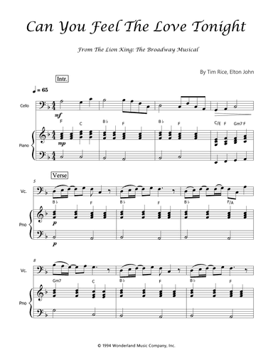 Can You Feel The Love Tonight (arr. Luís Gustavo Rossato)