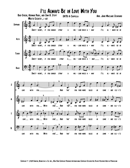 I'll Always Be In Love With You (arr. John Maclane Schirard)