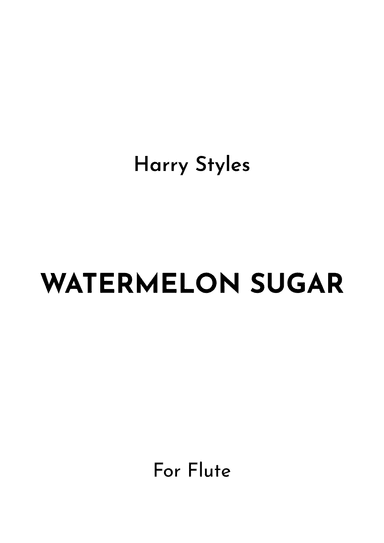 Watermelon Sugar (arr. Jireh J.)