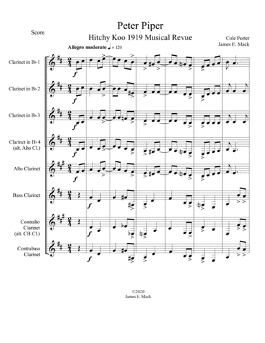 Peter Piper (arr. James E. Mack)