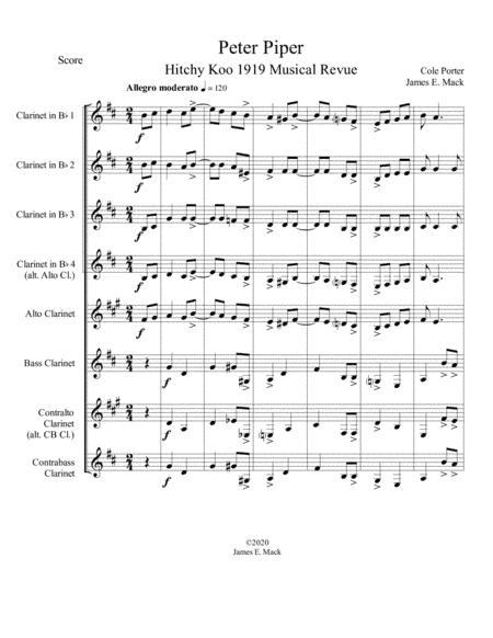 Peter Piper (arr. James E. Mack)