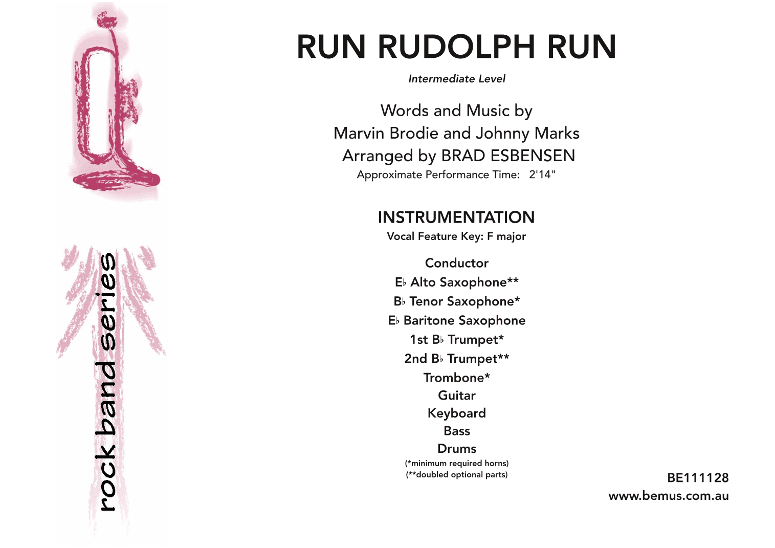 Run Rudolph Run (arr. Brad Esbensen)