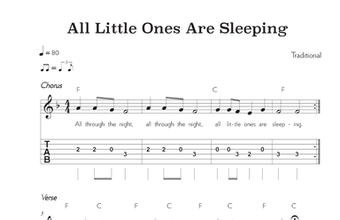 All Little Ones are Sleeping (arr. Riverside Guitar School)
