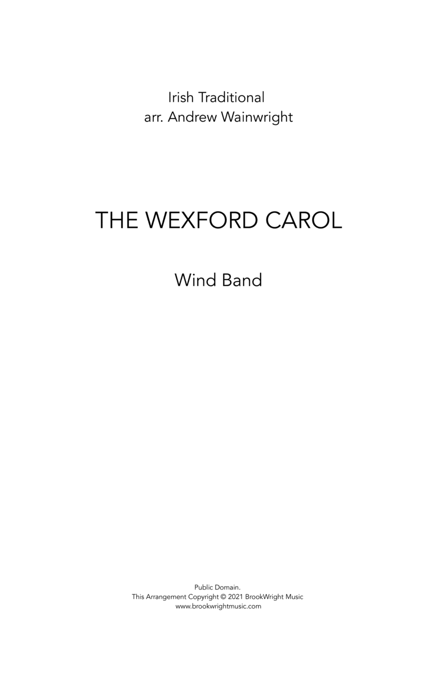 The Wexford Carol (arr. Andrew Wainwright)