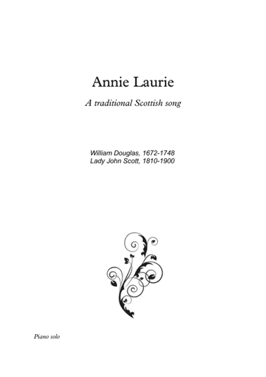 Annie Laurie fantasie for Piano solo (arr. PianoSheetNow)