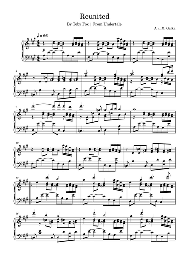 Reunited (arr. M. Galka)