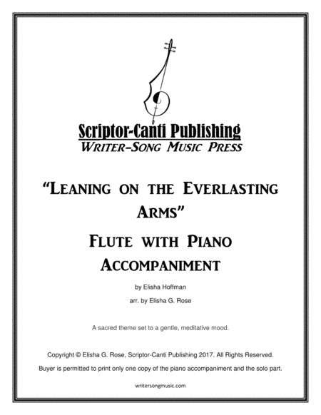 Leaning on the Everlasting Arms - Flute (arr. Elisha G. Rose)
