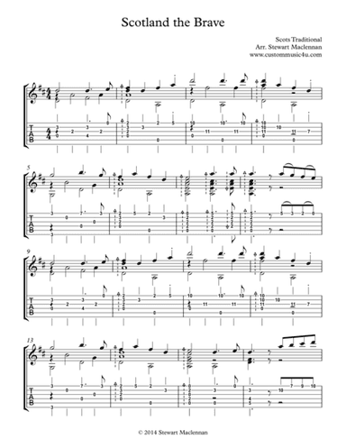 Scotland the Brave (arr. Stewart Maclennan)