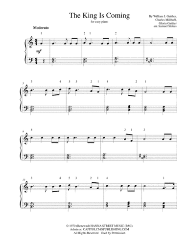 The King Is Coming (arr. Samuel Stokes)