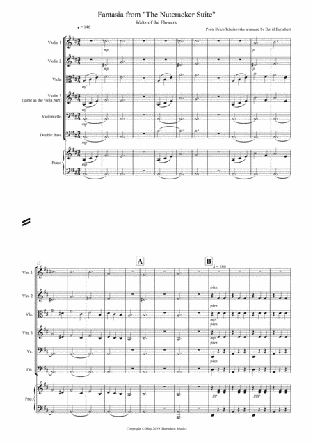 Waltz of the Flowers (Fantasia from Nutcracker) for String Orchestra (arr. David Burndrett)