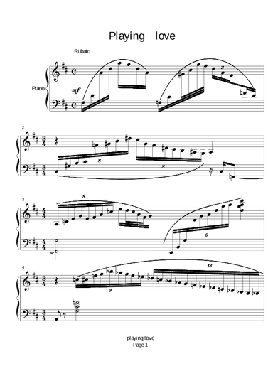 Playing Love (arr. Ennio Morricone)