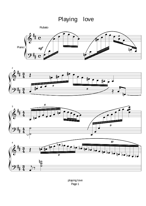 Playing Love (arr. Ennio Morricone)