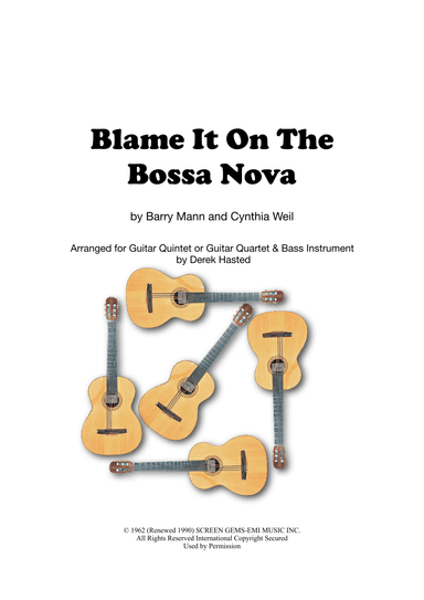 Blame It On The Bossa Nova (arr. Derek Hasted)