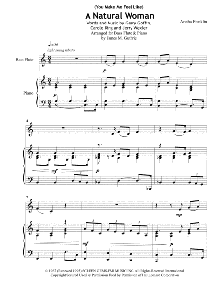 (You Make Me Feel Like) A Natural Woman (arr. James M. Guthrie)