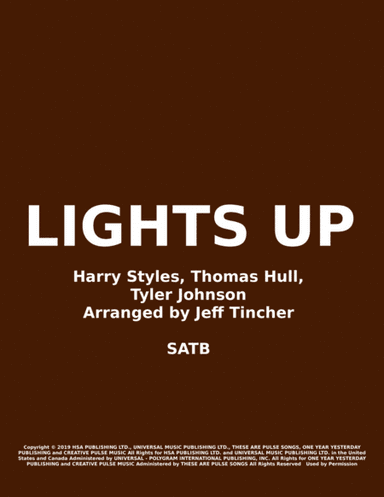 Lights Up (arr. Jeff Tincher)