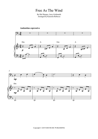 Free As The Wind (arr. Kaiserin Rebecca)