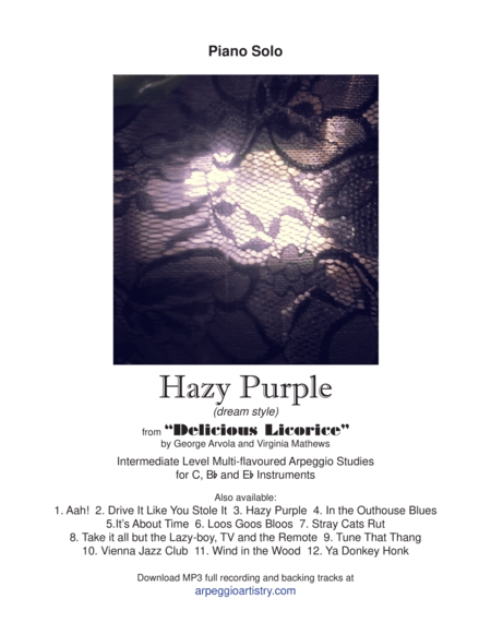 Hazy Purple,  Piano Solo