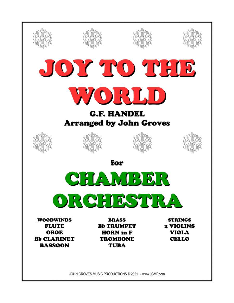 Joy To The World - Chamber Orchestra (arr. John Groves)