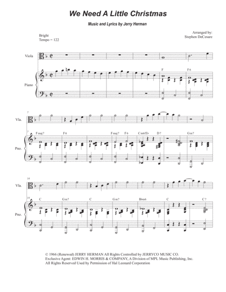 We Need A Little Christmas (arr. Stephen DeCesare)