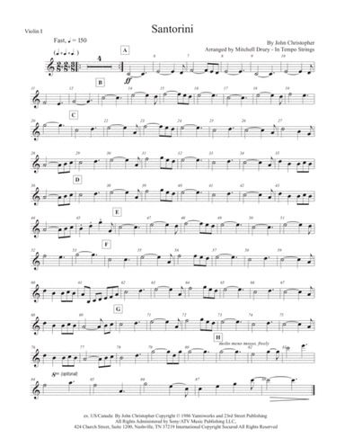 Santorini (arr. Mitchell Drury)
