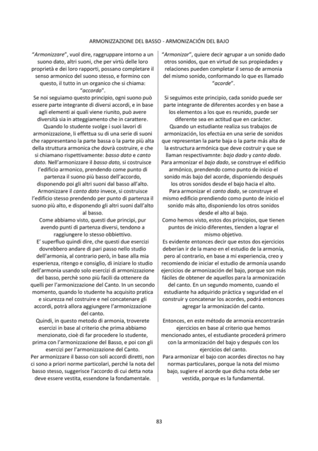Harmony and Composition (Italian / Spanish) - Chapters 8 to 12 of 25