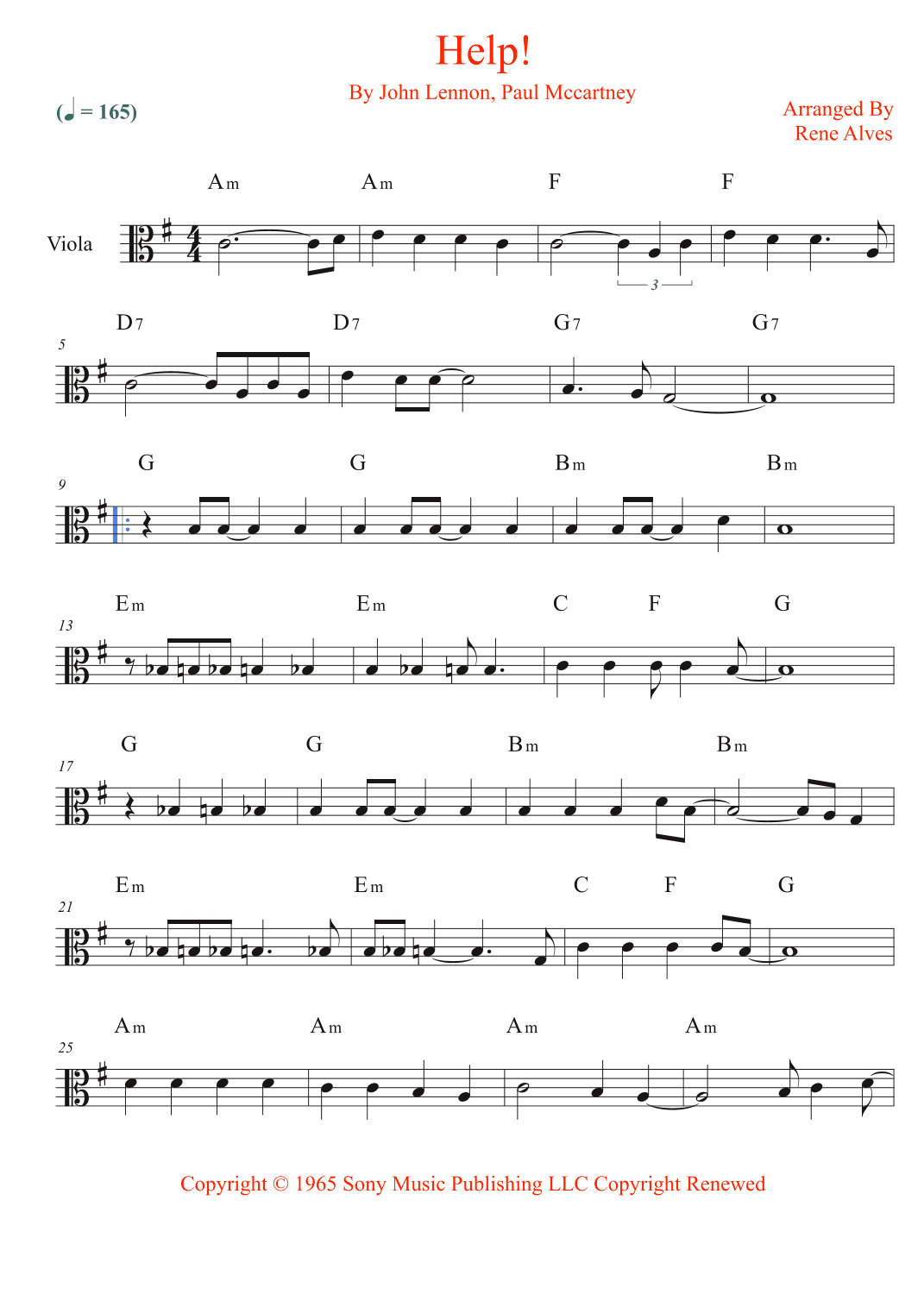 Help! (arr. Rene Alves)