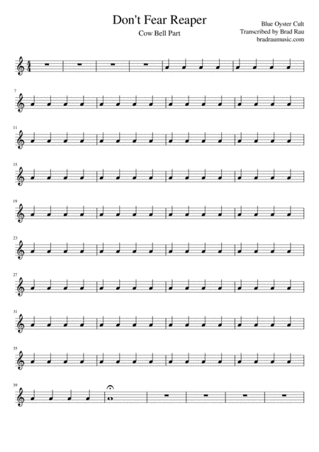 Don't Fear The Reaper (arr. Brad Rau)