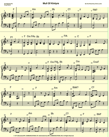 Mull Of Kintyre (arr. Doug Abbott)