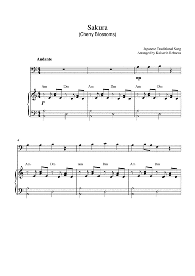 Sakura (Cherry Blossoms) (arr. Kaiserin Rebecca)