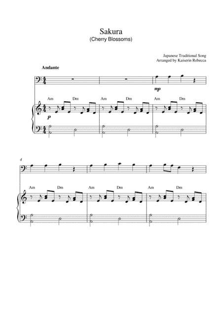 Sakura (Cherry Blossoms) (arr. Kaiserin Rebecca)