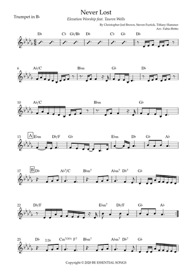 Never Lost (arr. Fabio Britto)