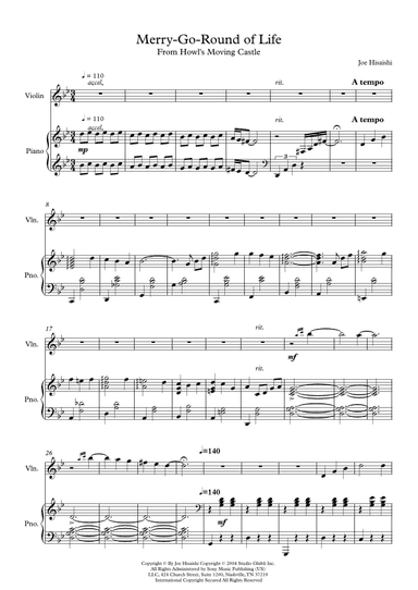 Merry-go-round Of Life (arr. Matheus Sampaio)