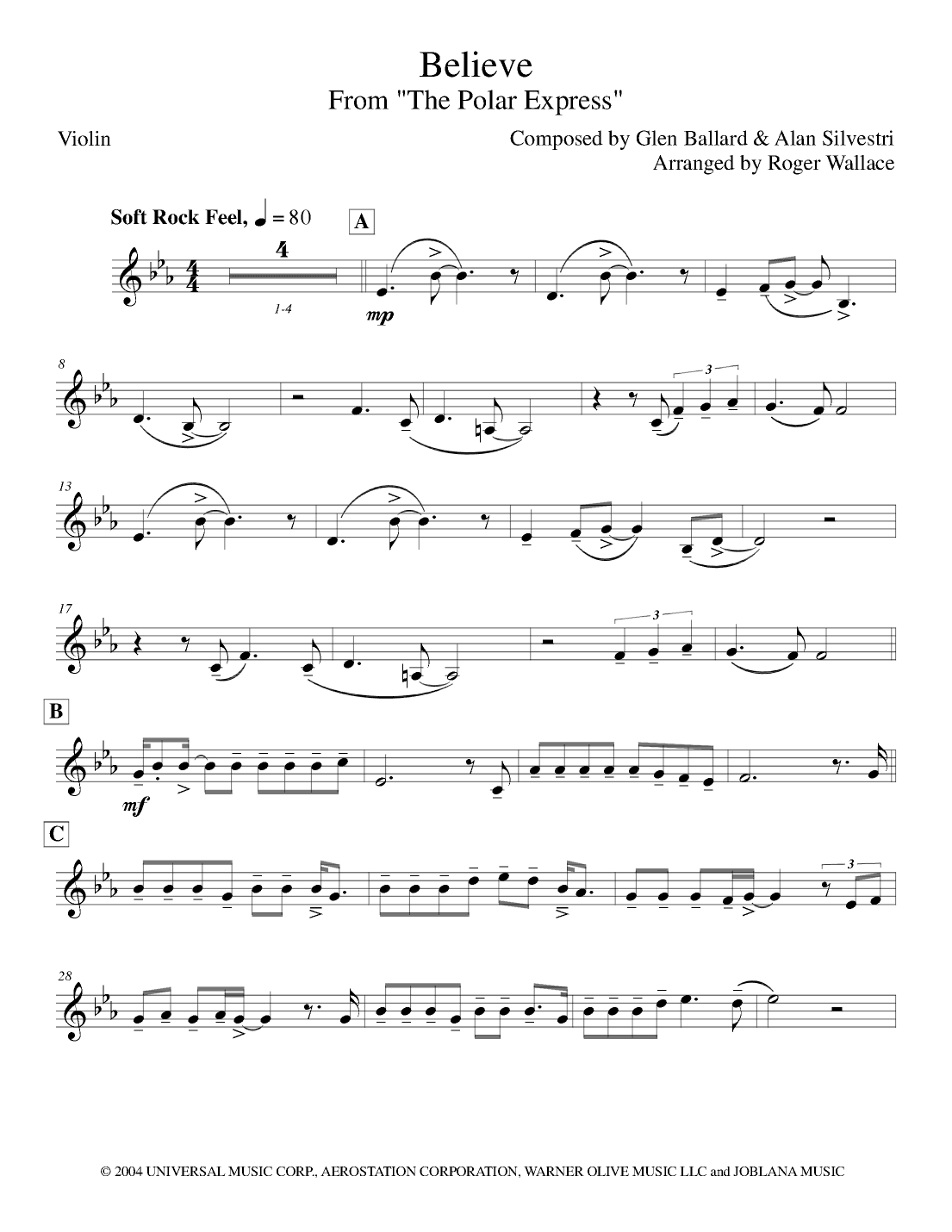 The Polar Express (arr. Roger Wallace)