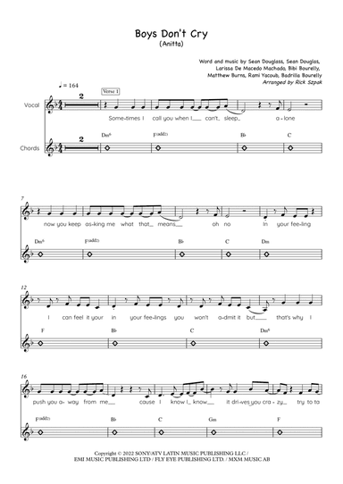 Boys Don't Cry (arr. Rick Szpak)