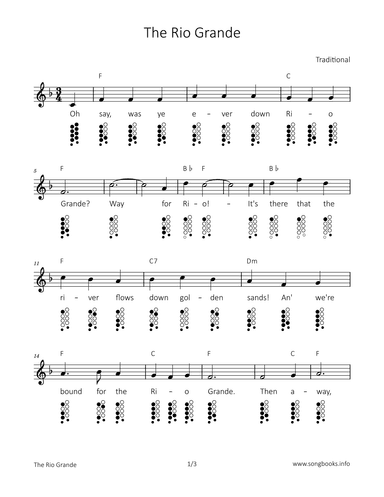 The Rio Grande (arr. songbooks.info)