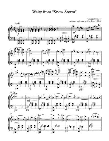 Waltz from "Snow Storm" (arr. John J. Kula)