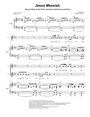 Jesus Messiah (arr. Stephen DeCesare)