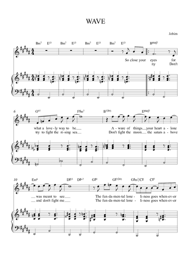Wave (arr. Alex Nunes Rodriguez)