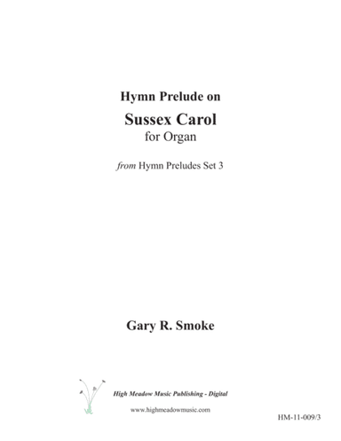 Sussex Carol (arr. Gary R. Smoke)