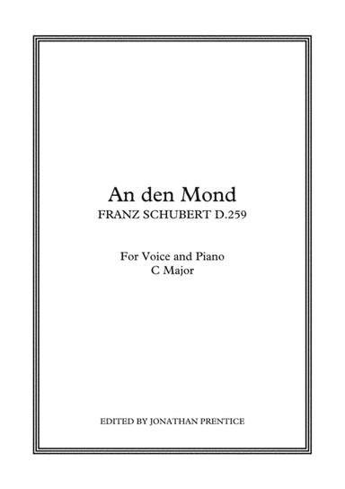 An den mond (D259) in C Major (arr. Jonathan Prentice)
