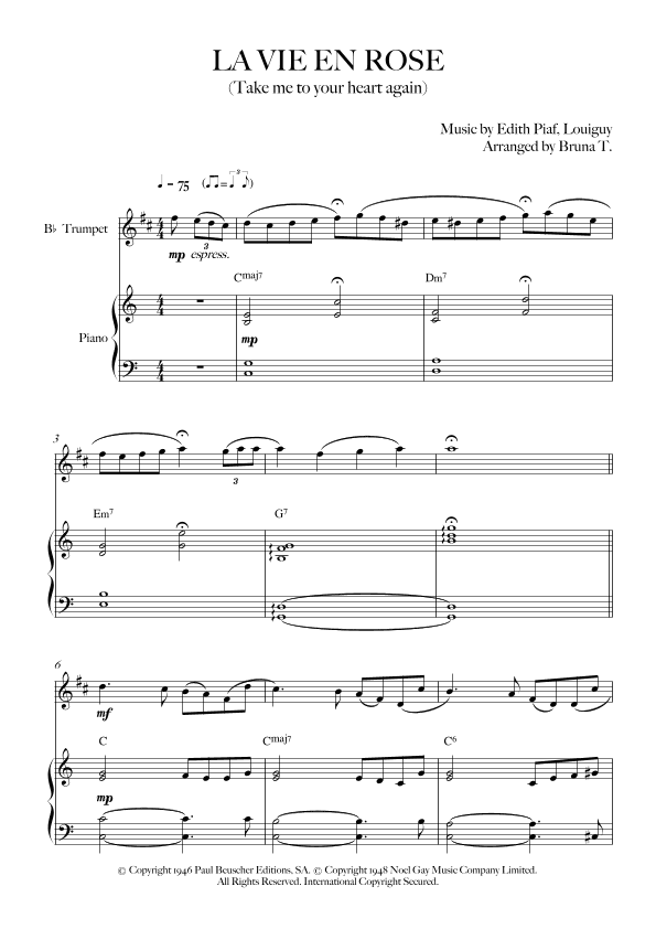 Take Me To Your Heart Again (arr. Bruna T.)