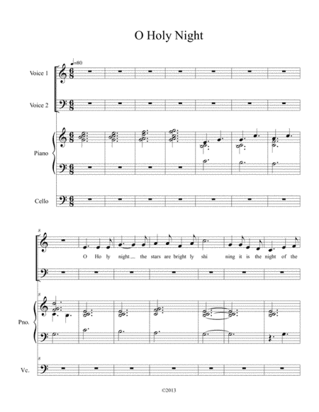 O Holy Night (arr. Kathy Clark)