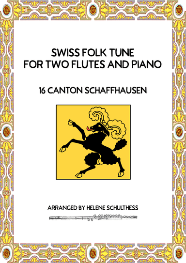Swiss Folk Dance for two flutes and piano – 16 Canton Schaffhausen – Polka (arr. Helene Schulthess)