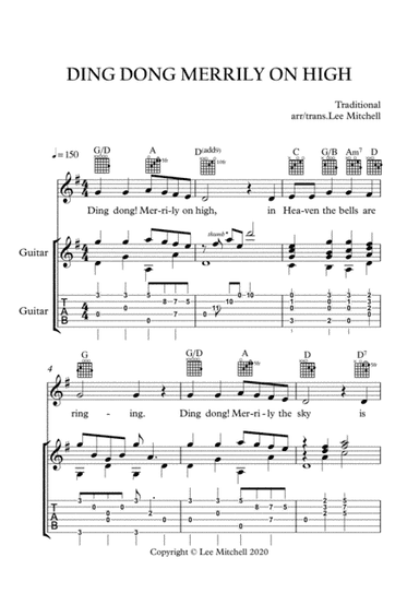 DING DONG MERRILY ON HIGH (arr. Lee Mitchell)